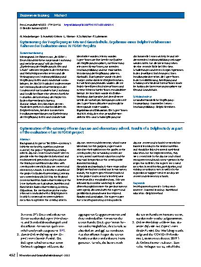 Vorschauseite 3: Optimierung der Verpflegung in Kita und Grundschule