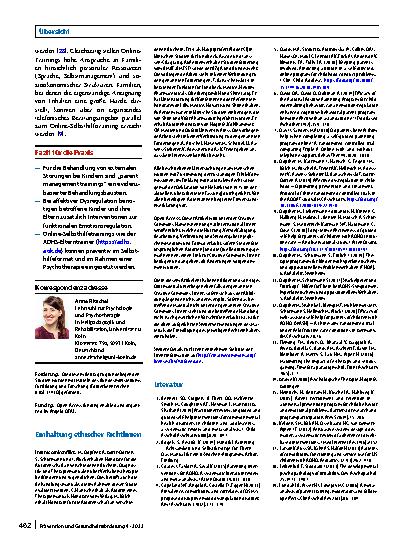 Vorschauseite 6: Online-Elterntraining für die Behandlung von Kindern mit externalisierenden Verhaltensproblemen und affektiver Dysregulation
