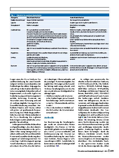 Vorschauseite 2: Familiäre Gesundheitsförderung bei Alleinerziehenden und ihren Kindern