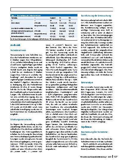 Vorschauseite 2: Eine alternative Methode zur Behandlung von Tinnitus: Sporttherapie zur Verbesserung des subjektiven Wohlbefindens