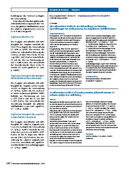 Vorschauseite 3: Eine alternative Methode zur Behandlung von Tinnitus: Sporttherapie zur Verbesserung des subjektiven Wohlbefindens