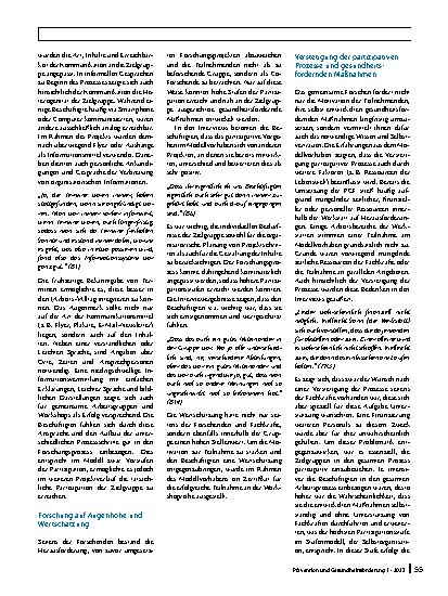 Vorschauseite 6: Partizipative Forschung mit Menschen mit Behinderungen