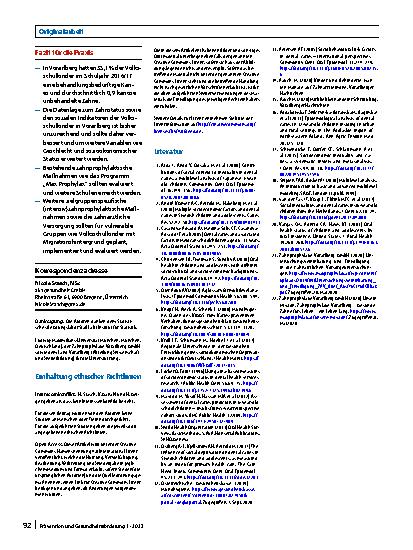 Vorschauseite 6: Soziale Ungleichheit in der Zahngesundheit von Kindern