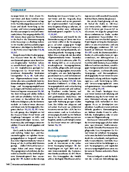 Vorschauseite 2: Prävention von demenzbedingten Versorgungskrisen im hausarztbasierten Setting – das Projekt DemStepCare als innovative Versorgungsform