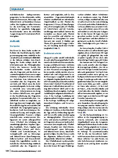 Vorschauseite 2: Präventionsbedarfe und -interessen bei Berufslernenden