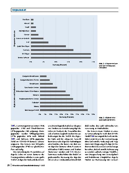 Vorschauseite 5: Digitale Hochschullehre im ersten COVID-19-Semester. Ergebnisse einer Befragung von Lehrenden in Public Health, Medizin und Pflege