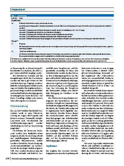Vorschauseite 5: Prävention von berufsbedingtem Hautkrebs bei Beschäftigten im Freien: Entwicklung eines Curriculums zur Fortbildung von Multiplikator*innen