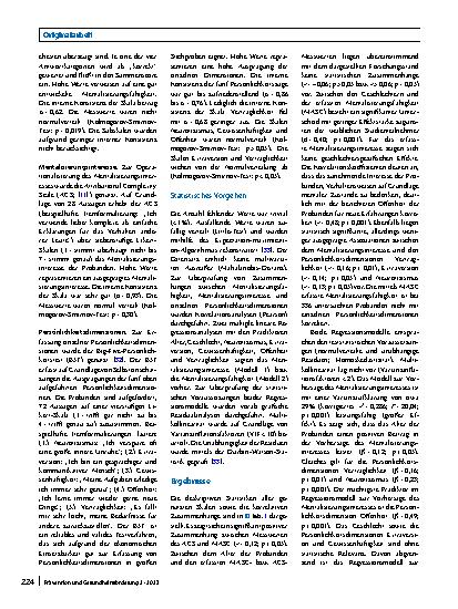 Vorschauseite 4: Mentalisierungsfähigkeit, Mentalisierungsinteresse und Persönlichkeitsdimensionen