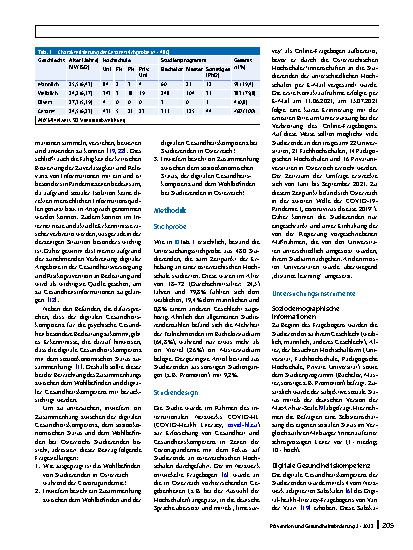 Vorschauseite 2: Digitale Gesundheitskompetenz und Wohlbefinden