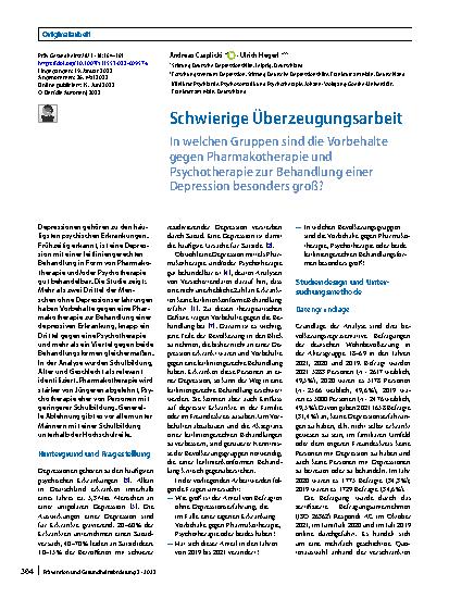 Vorschauseite 1: Schwierige Überzeugungsarbeit