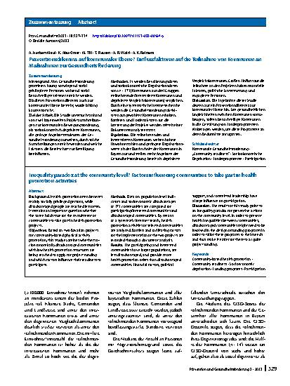 Vorschauseite 3: Präventionsdilemma auf kommunaler Ebene?