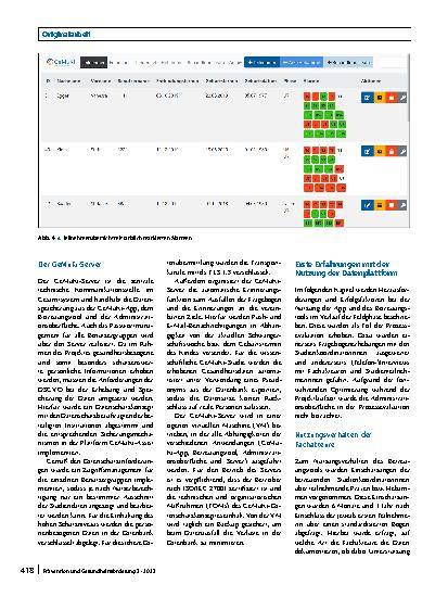 Vorschauseite 6: Entwicklung und Implementierung der Datenplattform GeMuKi-Assist im Rahmen des Forschungsprojekts „Gemeinsam gesund: Vorsorge plus für Mutter und Kind“