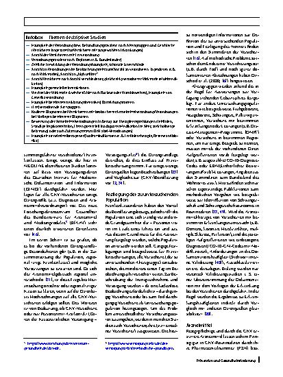 Vorschauseite 5: Arzneimittelepidemiologie und Arzneimittelverbrauchsforschung auf der Basis von Krankenkassendaten: zentrale Untersuchungsfragen und methodische Hinweise