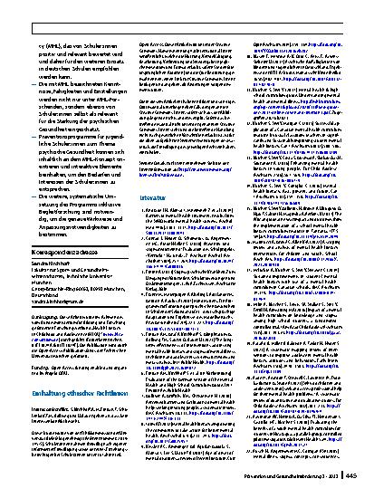 Vorschauseite 6: Unterrichtsprogramm zur Förderung von Mental Health Literacy