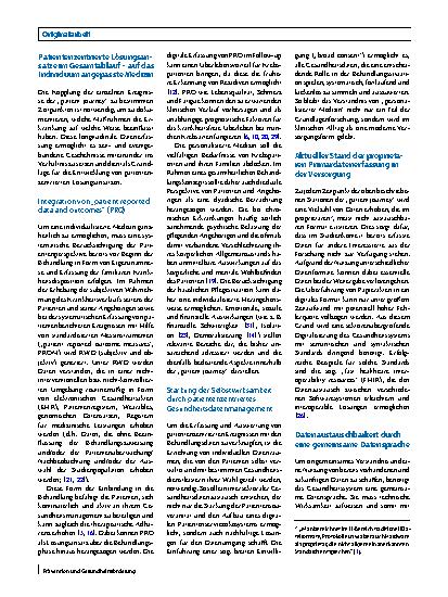 Vorschauseite 4: Den Patienten wirklich verstehen lernen: Real-world-Evidenz aus der „patient journey“