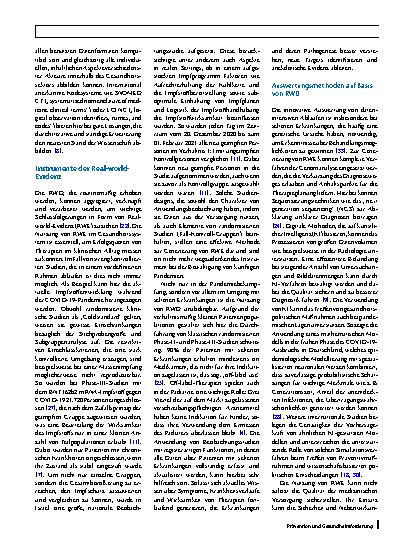 Vorschauseite 5: Den Patienten wirklich verstehen lernen: Real-world-Evidenz aus der „patient journey“