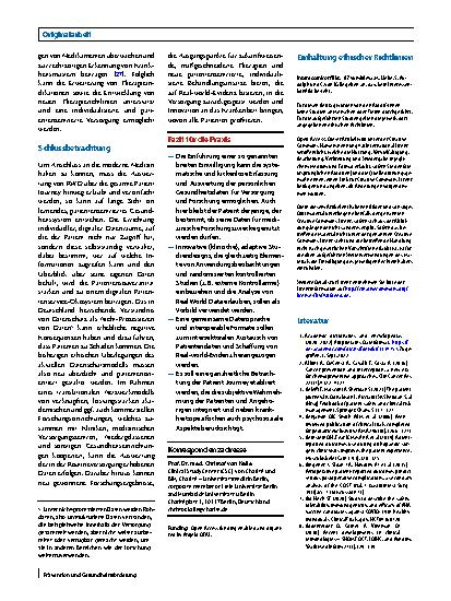 Vorschauseite 6: Den Patienten wirklich verstehen lernen: Real-world-Evidenz aus der „patient journey“