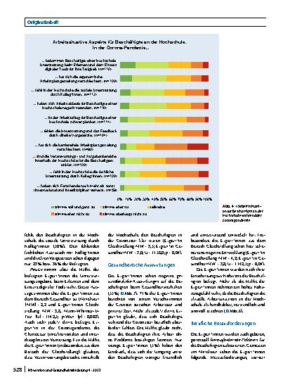 Vorschauseite 6: Auswirkungen der Corona-Unterstützungsmaßnahmen auf die subjektive Gesundheit und das Wohlbefinden der Beschäftigten in staatlichen Hochschulen aus Sicht von Expert*innen