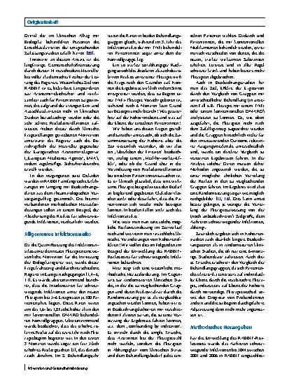Vorschauseite 2: Vergleichende Analysen der Sicherheit neuer Medikamente in Beobachtungskohorten: Wie berücksichtigt man die Veränderung von Risiken im Zeitverlauf?