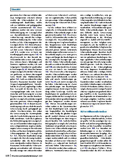 Vorschauseite 4: Status quo der betrieblichen Gesundheitsförderung in Inklusionsbetrieben. Potenziale und Herausforderungen für die Zukunft