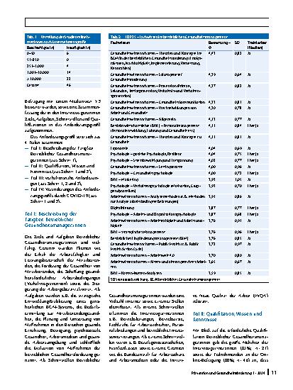 Vorschauseite 4: Entwicklung eines Anforderungsprofils für Betriebliche Gesundheitsmanager:innen