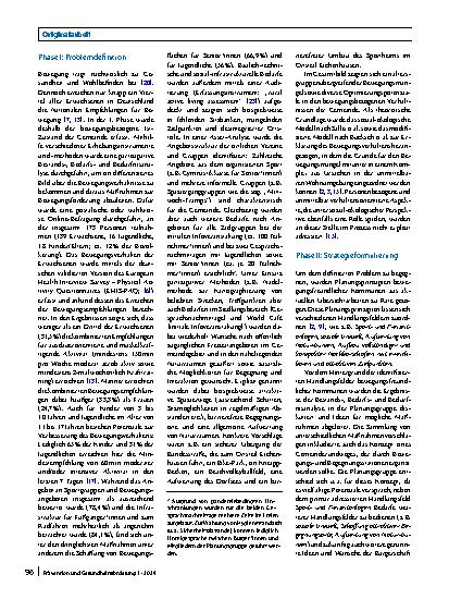 Vorschauseite 2: Planung und Implementierung einer baulichen Maßnahme zur Bewegungsförderung im ländlichen Raum – die „Bewegte Dorfrunde“ Wülfershausen