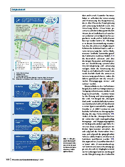 Vorschauseite 6: Planung und Implementierung einer baulichen Maßnahme zur Bewegungsförderung im ländlichen Raum – die „Bewegte Dorfrunde“ Wülfershausen
