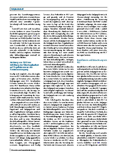 Vorschauseite 4: Verknüpfung von randomisierten kontrollierten Studien und Real World Data