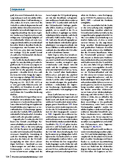 Vorschauseite 2: Selbst eingeschätzte kognitive Glukosesensitivität: Zusammenhang mit Langzeitblutzuckerspiegel und diabetesbedingter Belastung bei Individuen mit Typ-1-Diabetes