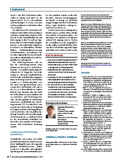 Vorschauseite 5: Betriebliche Gesundheitsförderung (BGF) im Laufe der Zeit