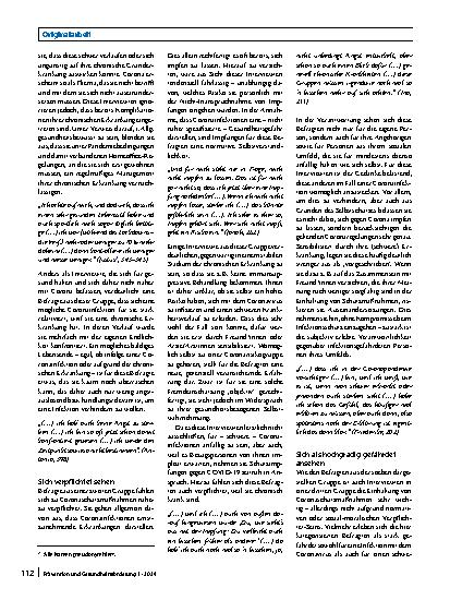 Vorschauseite 4: Umgang mit subjektiv erlebten Coronarisiken: Sichtweisen junger chronisch kranker Erwachsener