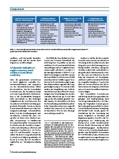 Vorschauseite 6: Prävention und Kostenkontrolle im Gesundheitswesen