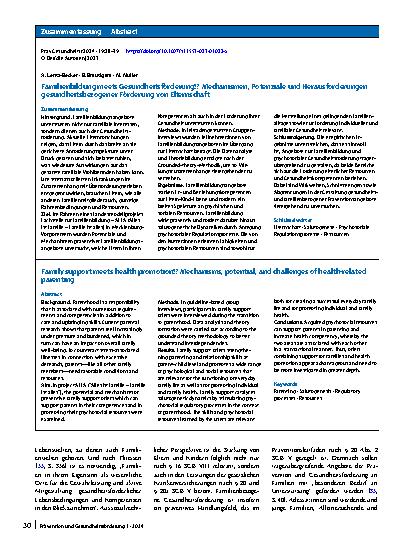 Vorschauseite 3: Familienbildung meets Gesundheitsförderung!?