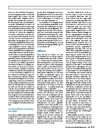 Vorschauseite 6: Gesundheitsförderung im Reallabor?