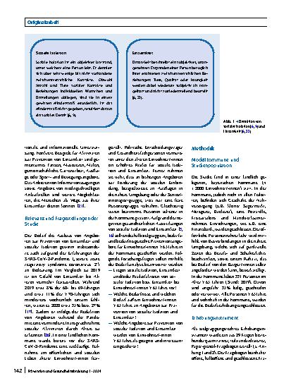 Vorschauseite 2: Angebote zur Prävention von sozialer Isolation und Einsamkeit bei älteren Menschen im ländlichen Raum