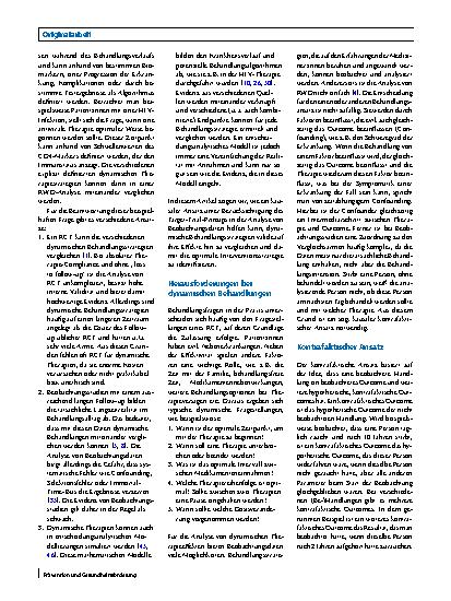 Vorschauseite 2: Vergleich der Effektivität von multiplen dynamischen Behandlungsstrategien unter Nutzung der Target-Trial-Emulierung