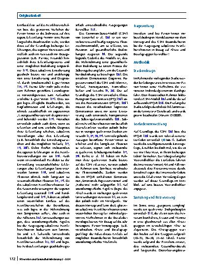 Vorschauseite 2: Krankheitsvorstellungen von Patient*innen mit berufsbedingten Handekzemen vor dem Hintergrund soziodemografischer Merkmale