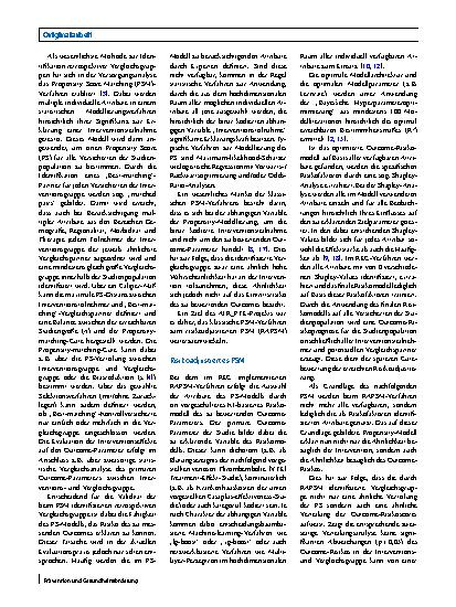 Vorschauseite 2: KI basierter Rapid Evidence Generator mit risikoadjustiertem Propensity Score Matching