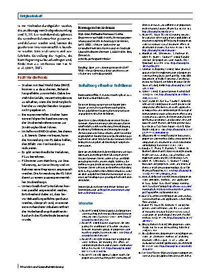 Vorschauseite 6: Die Anwendung der Propensity-Score-Methode
