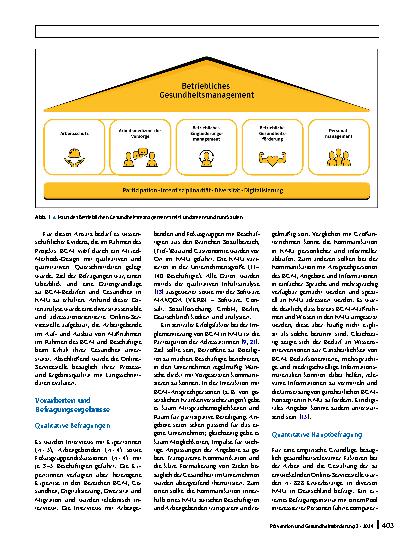 Vorschauseite 2: Betriebliches Gesundheitsmanagement (BGM) vital: Entwicklung und Evaluation einer adressatenorientierten und diversitätssensiblen BGM-Servicestelle