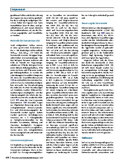 Vorschauseite 5: Betriebliches Gesundheitsmanagement (BGM) vital: Entwicklung und Evaluation einer adressatenorientierten und diversitätssensiblen BGM-Servicestelle