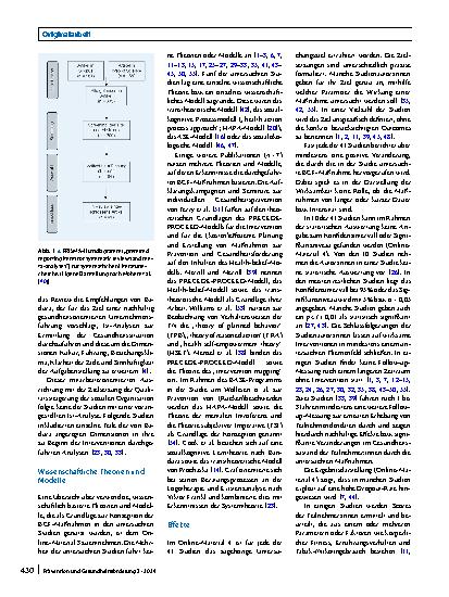 Vorschauseite 4: Ist-Analysen, Theorien und Effekte in evaluierten Interventionen der betrieblichen Gesundheitsförderung (BGF)
