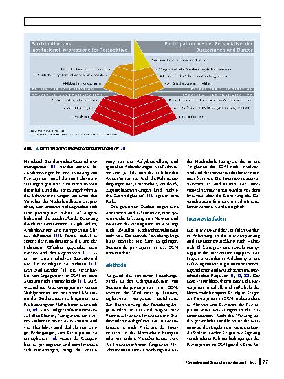 Vorschauseite 2: Partizipation im studentischen Gesundheitsmanagement: Förderfaktoren und Barrieren der Mitbestimmung Studierender