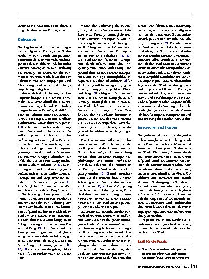 Vorschauseite 6: Partizipation im studentischen Gesundheitsmanagement: Förderfaktoren und Barrieren der Mitbestimmung Studierender