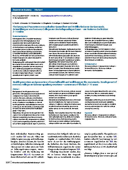 Vorschauseite 3: Förderung und Prävention von seelischer Gesundheit und Wohlbefinden in der Gemeinde