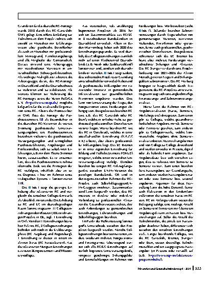 Vorschauseite 6: Förderung und Prävention von seelischer Gesundheit und Wohlbefinden in der Gemeinde
