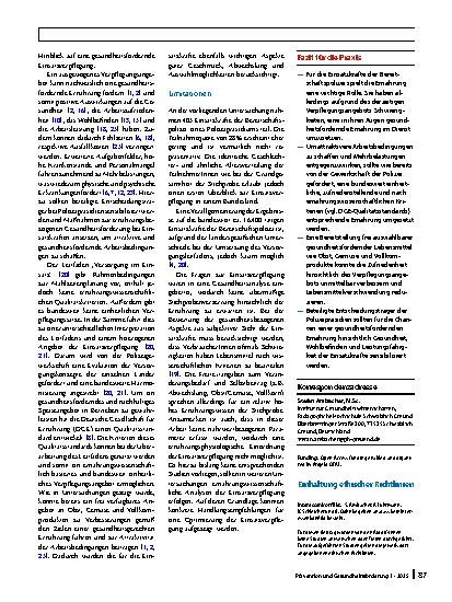 Vorschauseite 5: Wie bewerten Einsatzkräfte der Bereitschaftspolizei ihre Einsatzverpflegung?