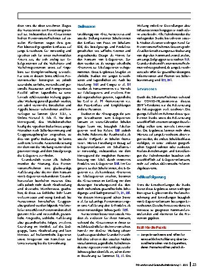 Vorschauseite 4: Risikowahrnehmung und Einstellungen bezüglich E-Zigarettenkonsum von jungen Erwachsenen: Ergebnisse aus Fokusgruppen