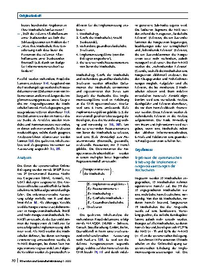 Vorschauseite 2: Alkoholpräventionsangebote für Studierende an Hochschulen – eine Analyse der Einflussfaktoren auf den Implementierungsprozess