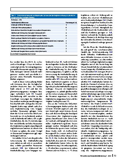 Vorschauseite 5: Alkoholpräventionsangebote für Studierende an Hochschulen – eine Analyse der Einflussfaktoren auf den Implementierungsprozess